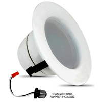 Feit Electric LEDG2R4/830/CAN Downlight, 9 W, 120 V, LED Lamp, Warm White - 4 Pack