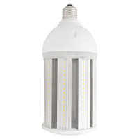 PowerZone O-CB-5-26BW LED Bulb, Corn Cob, E26 Lamp Base, Clear, Daylight Light