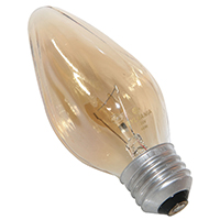 Sylvania 13986 Incandescent Lamp, 40 W, F15 Lamp, Medium E26 Lamp Base, 335 Lumens, 2850 K Color Tem - 6 Pack