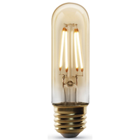 Feit Electric T10/VG/LED Decorative LED Bulb, Decorative, T10 Lamp, 40 W Equivalent, E26 Lamp Base,  - 4 Pack