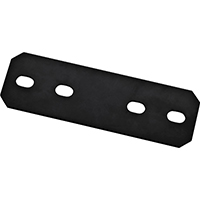 National Hardware 351453 Mending Plate, 9-1/2 in L, 3 in W, Steel, Powder-Coated, Carriage Bolt Moun