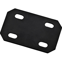 National Hardware 351462 Mending Plate, 4.7 in L, 3 in W, 5/16 Gauge, Steel, Powder-Coated, Carriage