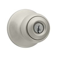 Kwikset 400P15RCALRCSV1 Entry Door Lock, 3 Grade, Satin Nickel, Knob Handle, 2-3/8 to 2-3/4 in Backs